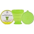 PEESAFE Menstrual Cup Sterilizing Container (1N) | Made with Medical Grade Silicone | Menstrual Cup Cleaner | Microwaveable, Menstrual Cup sterilizer | Compact and Travel Friendly