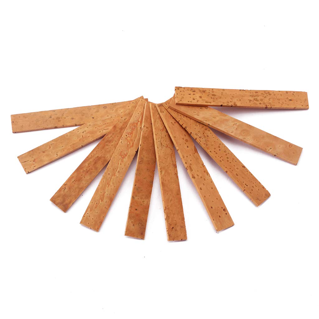 Alnicov 10pcs/pack Saxophone Corks Soprano/Tenor/Alto Neck Cork Saxophone Parts Musical Instrument Accessories 83.5x12x2mm