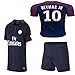 Kid / Youth Paris Saint-Germain PSG FC 2017 2018 17 18 Replica Home & Away Jersey of Neymar Jr, Cavani & Di Maria (Neymar Jr Home, Size 26 (9-10 Years Old))
