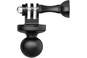 SRUIM 1" Ball Mount Adapter for Insta360 One X2, X, One R, RS, GO 2, GoPro Hero, Compatible with RAM Ball Head Mounts B Size Double Socket Arm