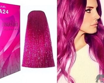 Buy Berina A24 Pink Magenta Hair Dye Color Cream Permanent Fashion