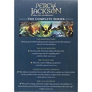 Percy Jackson and the Olympians 5 Book Paperback Boxed Set (new covers w/poster) (Percy Jackson & the Olympians)