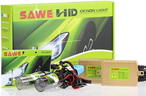 SAWE AC 55W HID Xenon Conversion Kit With "Slim" ballast HID Headlight Quick Start HID Kit (2 Bulbs &amp; 2 Ballasts) 9006 (HB4) - 4300K (Factory Color) 1 Year Warranty