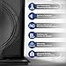 Pyle Sound Dampening Speaker Riser Foam - Audio Acoustic Noise Isolation Platform Pads Recoil Stabilizer w/ Rubber Base Pad For Studio Monitor, Subwoofer, Loudspeakers PSI12 (22.5 x 17.8 x 1.8 Inch)