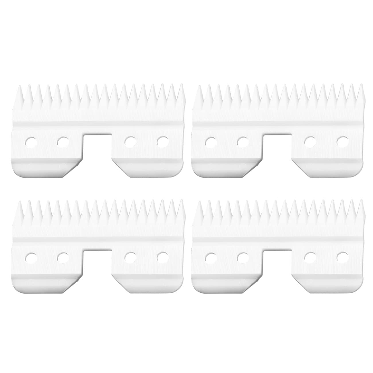 VRMETA 4 x Fast Feed Ceramic Blades for Wahl KM and Oster Fast Feed Clipper A5