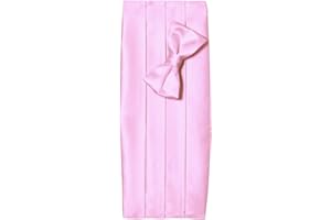 Tuxgear Boys Colored Adjustable Satin Tuxedo Cummerbund and Bow Tie Set