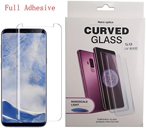 Galaxy S9 Screen Protector, Full Glue Nano Optics Curved Edge to Edge Case Friendly Full Coverage Tempered Glass Protective Cover Film for Samsung S 9 Cell Phone (for S 9, not for S 9 Plus)