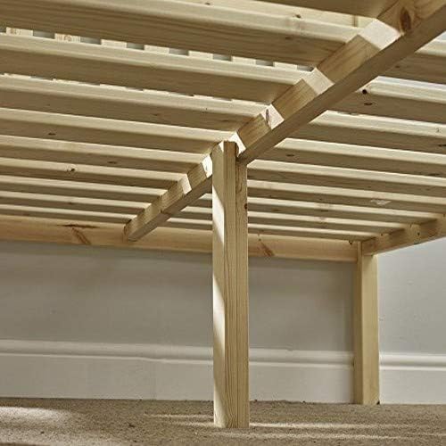 HEAVY DUTY Double 4ft 6 Pine Bed Frame - Includes centre rail and centre leg - Image 4