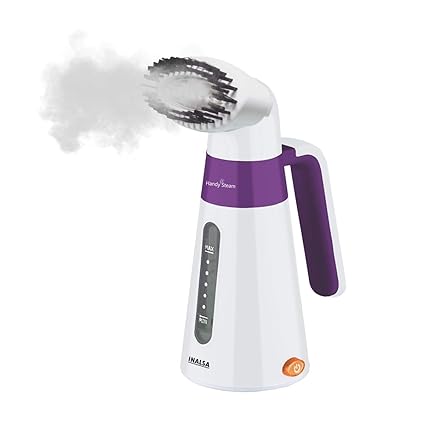 Inalsa Handy Steam 600-Watt Garment Steamer (White/Purple)