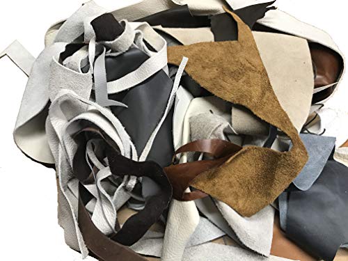 Small Leather Scraps of Various Colors - for Jewelry Making and Other Small Crafts - 2 lbs - Thumbnail 7
