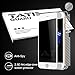 [Privacy Filter] Tateguard Iphone 7 plus Tempered Glass Screen Protector [Privacy-Proof][Edge-to-Edge Coverage] [Front + Back PET protector] [White Tooling]