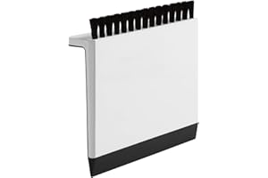 KOHLER K-6379-0 Kitchen Sink Squeegee and Countertop Brush, Multi-Purpose, Cleans Wet and Dry Spills, Dishwasher Safe, White