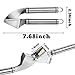 Heim & Elda Garlic Press, Heavy Duty Stainless Steel Kitchen Garlic Mincer and Crusher with Silicone Tube Roller Peeler, Rusting-proof and Dishwasher Safe