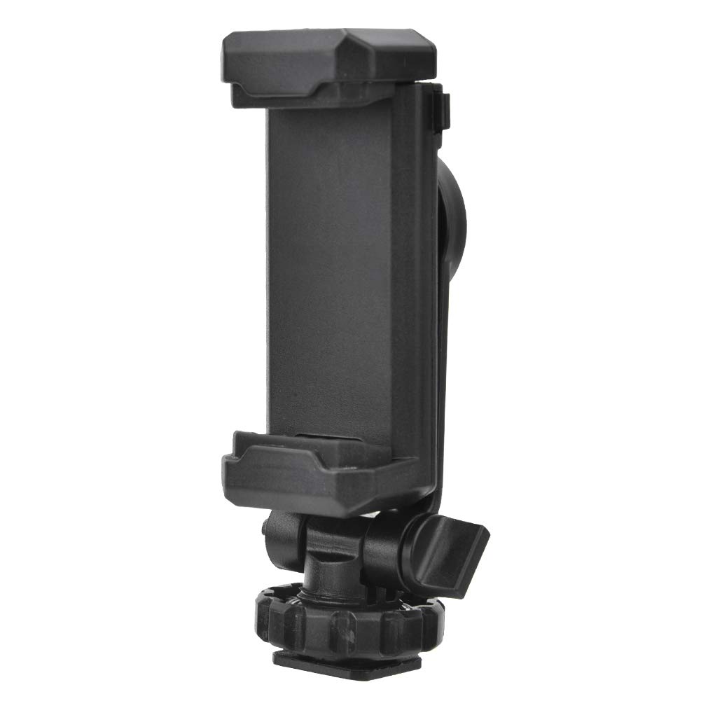 Oumij Camera Phone Holder, Cell Phone Holder Tripod Mount Camera Hot Shoe Smartphone Clip Universal for DSLR Camera Accessories