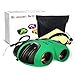Dreamingbox Binoculars for Kids, 8x21 Compact Binoculars for Birding Wide Toys for 3-12 Year Old Boys Girls 2019 New Gift for 3-12 Year Old Girls Boys Girlsstocking Fillers Green TGUS01