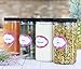 DilaBee 32 Oz Plastic Jars with Lids and Labels - 6 Pack Clear Storage Containers with Airtight Lids for Food, Kitchen Pantry, Home Organization and More