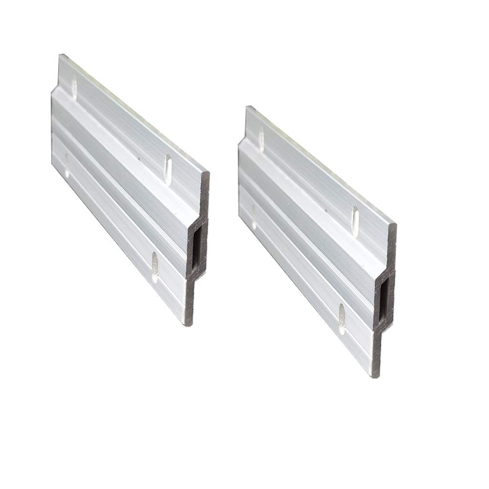 6" Flush Mount Bracket, KAIISSA Interlocking Photo Frame Hook, Heavy Duty Picture Hanger Z Clip Bracket for Large Picture Display Art Gallery Wall Mount Hardware (2 Pair) — image 1