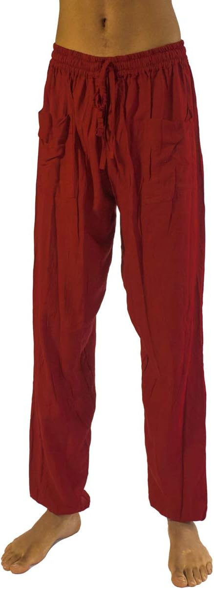 Men's Tall Harem Pants Yoga Fitness Soft Baggy w 2 Pockets