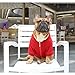 iChoue I am a French Bulldog Clothes Hoodies for Dogs Puppy Frenchie Pug English Boston Terrier Bully Pitbull Sweatshirt Sweater Clothing Cold Weather Winter Coats - Dark Red/Large
