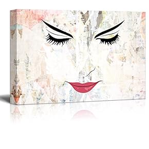 Canvas Wall Art - Closeup of a Woman