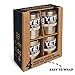 YETI Rambler 10 oz Lowball, Vacuum Insulated, Stainless Steel with Standard Lid, 4 Pack