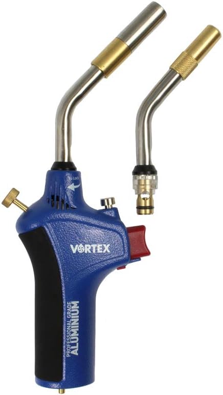 Vortex 71324 Professional Brazing and Soldering Gas Torch with 3 Interchangeable Burner Tubes and 450g MAPP Gas Bottle - Image 3