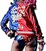 Harley Quinn Jacket - Red & Blue Satin Jacket