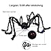 Giant Spider, 6.6 ft/78 in Fake Hairy Halloween Spider, Extra Large Decoration for Outdoor or Indoor, Yard Home Shop Decor, Spooky Tarantula (Black)