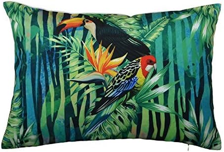 Amazon Com Jwh Accent Pillow Cases Tropical Rainforest Cushion