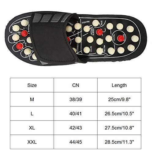 Evaliana Acupoint Rotating Foot Massage Shoes Slippers Sandal Feet Reflexology Acupressure Acupuncture Therapy Medical… - Image 3