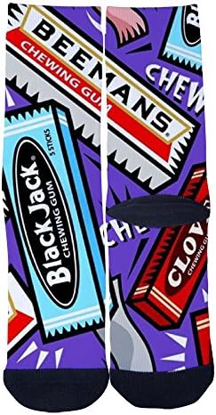 Chewing gum Black Jack Custom Socks Creative Socks for Men/Women Casual Cartoon Socks