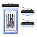 Waterproof Pouch, iThrough Ultra Universal Waterproof case with Touch Responsive Transparent Screen Protector for iPhone 6/ 6s Plus/5/5s/5c/4s/Samsung Galaxy S3/S4/S5/S6/S7 Note 3/4 /5(Blue)
