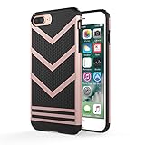 iPhone 7 Plus Case - MoKo Anti-Slip Slim Cover Shock Absorbing Protective Shell Flexible Rubber Bumper Case for iPhone 7 Plus, Rose GOLD