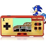 Hisonders 8 bit 2.8'' TFT LCD FC Retro Digital Games Portable Console Built-in 508+130 Games with Speaker - Red