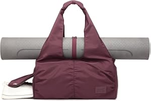 Y.U.M.C. Travel Yoga Gym Bag for Women, Carrying Workout Gear, Makeup, and Accessories, Shoe Compartment and Wet Dry Storage Pockets