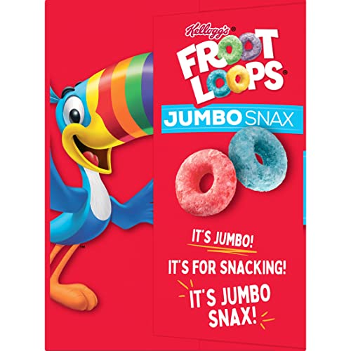 Kellogg's Froot Loops Jumbo Snax Cereal Snacks, Kids Snacks, Fruit
