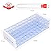YGDZ Test Tubes with Rack, 50pcs 16x100mm Clear Plastic Test Tubes with Caps and Holder Rack for Nurse Party Decorations Halloween Party Favors