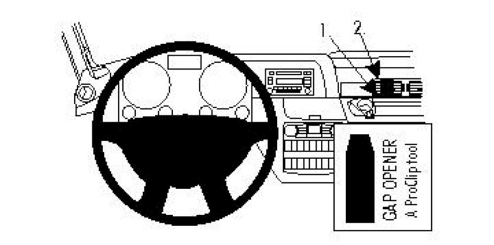 Brodit 854285 Proclip Mount for Man TGS/TGX 08-10