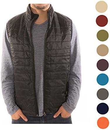 Altatac Men's Puffer Quilted Water Repellent Full Zipper Packable Vest Jacket Coat - NWT