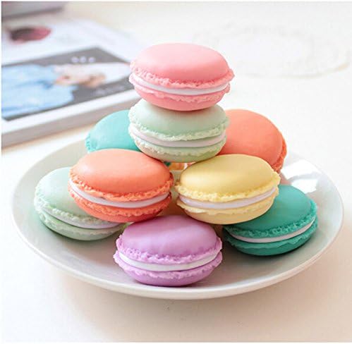 Xyindia(TM)Mini Macarons Box Round Sundry Accessories Storage Box Small Ring Box Jewelry Box Keychain Package Gift Box Multicolor Random