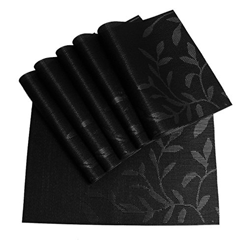 Shacos durable placemats for dinning table prime pvc pl…