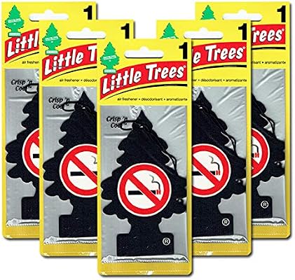 Amazon リトルツリー エアフレッシュナー5枚セット No Smoking ノースモーキング柄 Littletree 芳香剤 カーフレッシュナー 車用芳香剤 車 バイク