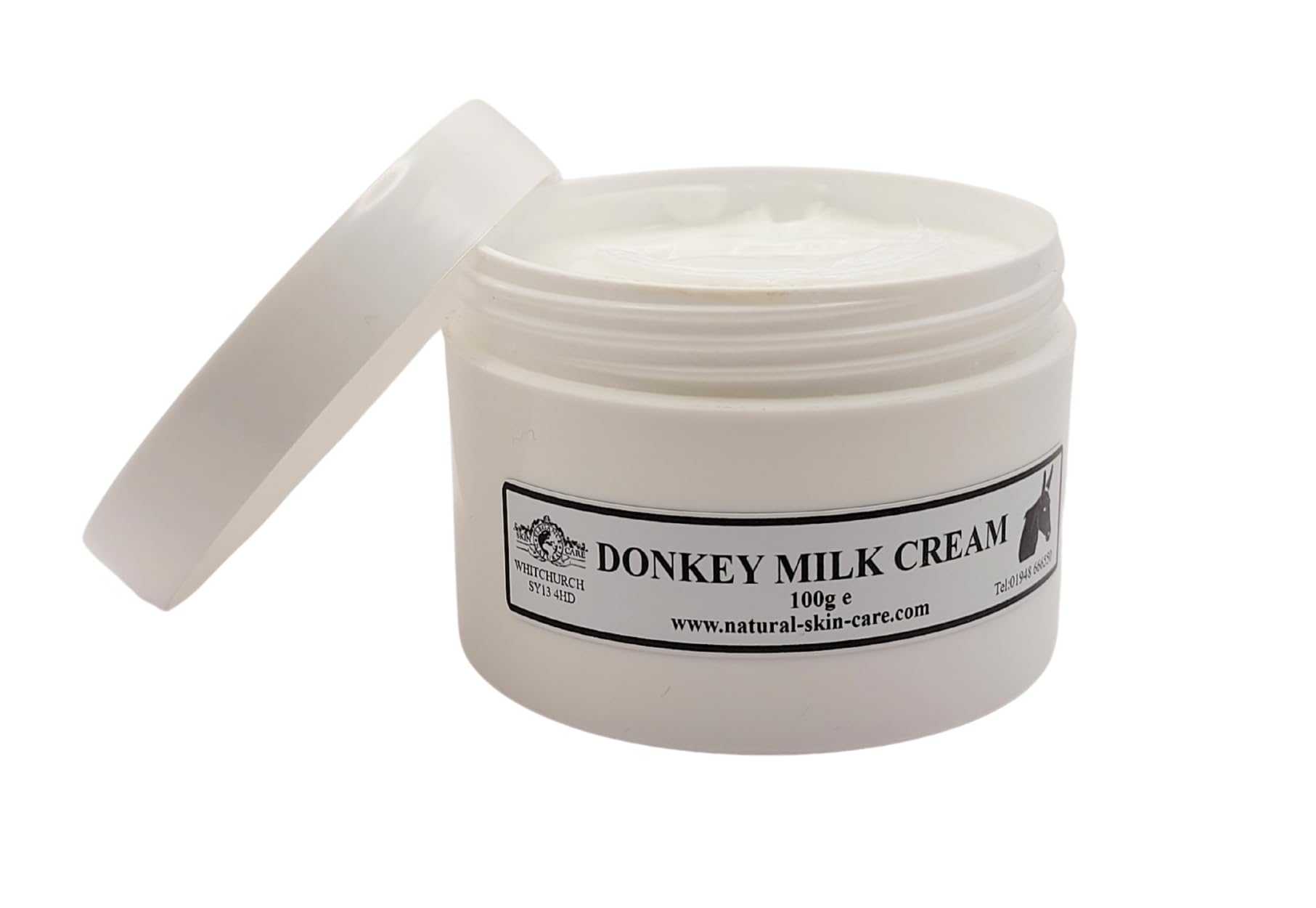 Donkey Milk Moisturising Cream 100g Ideal for Dry Senstive Skin Eczema Psoriasis dermatitis and rosacea Gentle moisturiser By Elegance Natural Skin Care — image 1