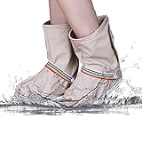Rain Shoe cover, Rain Boot Waterproof with Velcro and Adjustable Tied Rope Defen
