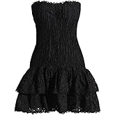 Tube Top Preppy Dress Women Y2k Blue Floral Strapless Mini Dress Vintage Short Going Out Dresses