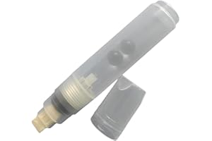 Refillable Empty Marker Pen 10mm Flat or Round Head Pens Clear Rod Paint Marker for School Classroom Teaching