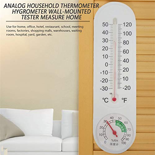 Thermometer Humidity Analog Household Thermometer Hygrometer Wall-Mounted Tester Measure Home Popular New