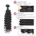 Deep Wave Human Hair 4 Bundles Brazilian Virgin Hair Weave Bundles Deep Curly 12A Grade Unprocessed Hair Extensions Natural Black 20 22 24 26 inch 100g/pc