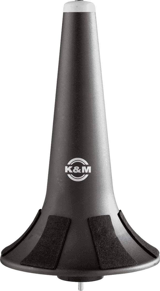 K&M Trumpet Support - Black Metal - Modern Style - Separate Elements - Professional Use & Durability