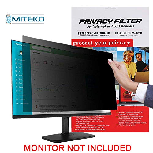 Miteko Privacy Screen Filter for 21.5″ (16:9 Aspect Ratio) 477mm(W) x268mm(H), Privacy Screen Filter for Widescreen Laptops,Desktop Computers Anti Glare